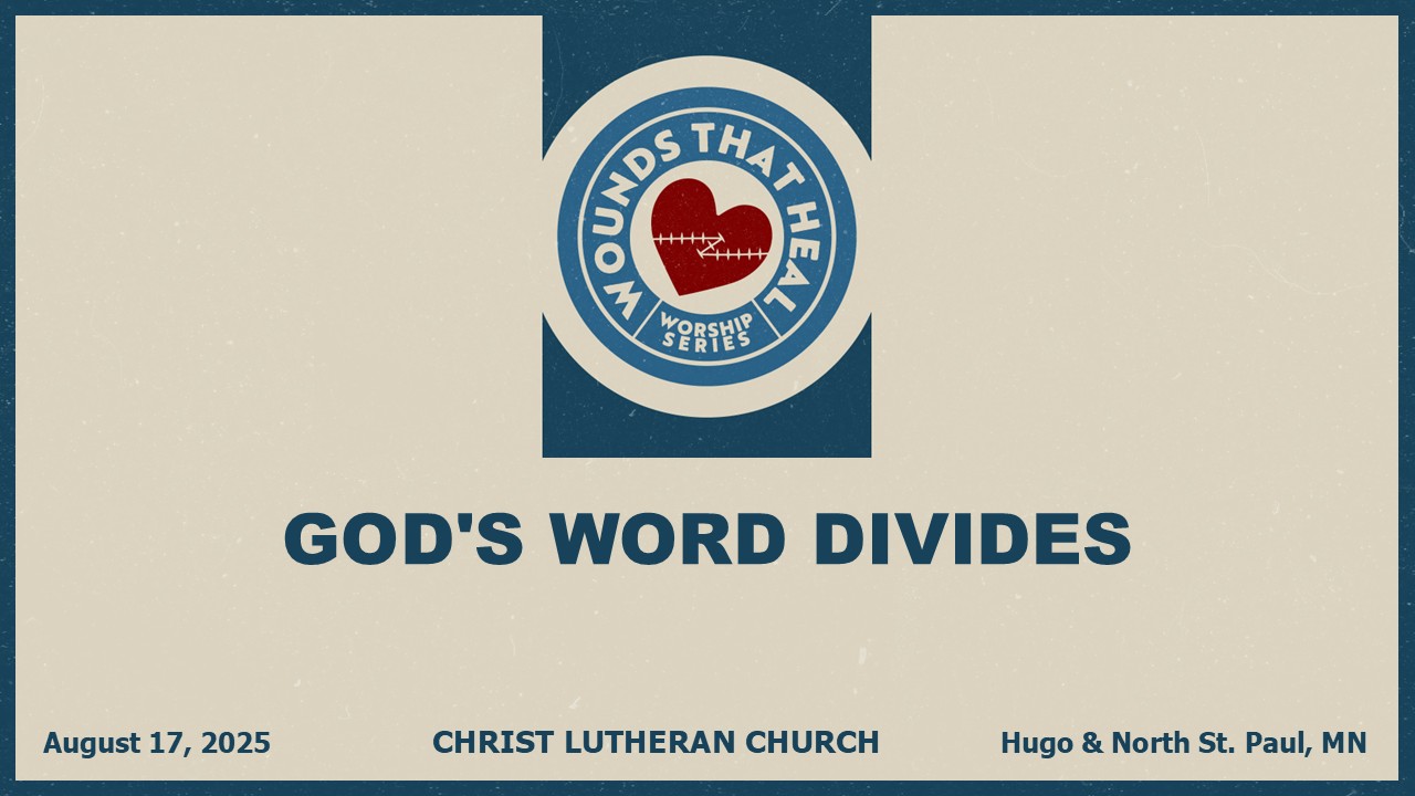 GOD'S WORD DIVIDES